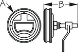 Sea-Dog Line - Round Hatch Handle Latch - Investment Cast 316 Stainless - 3-1/2" Diameter - 221942