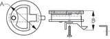 Sea-Dog Line - T-Handle Slam Latch - Investment Cast 316 Stainless - 1/8" Fastener 2" Diameter - 221972L