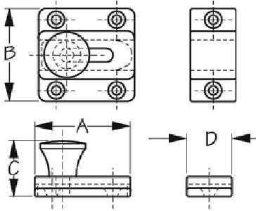 Sea-Dog Line - Cupboard Bolt - 1-1/2" - 2223801