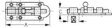 Sea-Dog Line - Barrel Bolt - 2225221