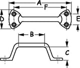 Sea-Dog Line - Chrome-Plated Lift Handle - 2242601