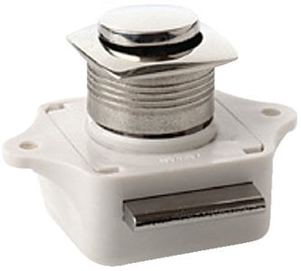 Sea-Dog Line - Push Button Rim Latch - Square / Round - Stainless/Plastic Housing - #6 Fastener - 2253201