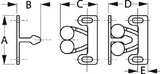 Sea-Dog Line - Twin Roller Door Catch - 2271411