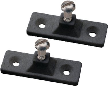 Sea-Dog Line - Side Mount Deck Hinge, 2-Hole, Black, Pair - 2732501