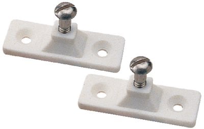 Sea-Dog Line - Side Mount Deck Hinge, 2-Hole, White, Pair - 2732511