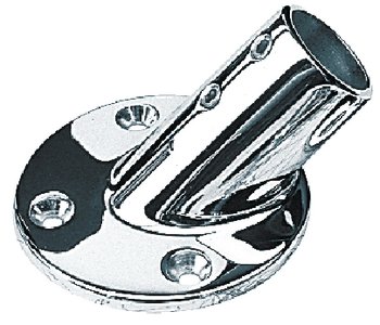 Sea-Dog Line - Round Base 45 Deg 7/8" stainle - 2804501