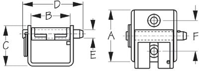 Sea-Dog Line - Chain Stopper Formed 304 Stainless Steel - 3218251