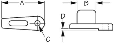 Sea-Dog Line - Thumb Latch Ea - 3241801