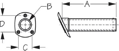 Sea-Dog Line - Flush Mount Rod Holder w/Cap - 3251751