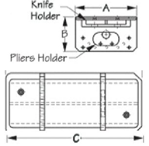 Sea-Dog Line - Knife & Pliers Holder - 3259251