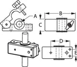 Sea-Dog Line - Removable Rail Mount Clamps Fit 3/4" to 1-1/4" Tubing - 3271991