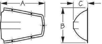 Sea-Dog Line - Clam Shell Vent Stamped 304 Stainless #6 Fastener - 3313401