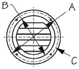 Sea-Dog Line - Round Louvered Vent - Stainless Steel - 4-1/2" Circumference - 3314251