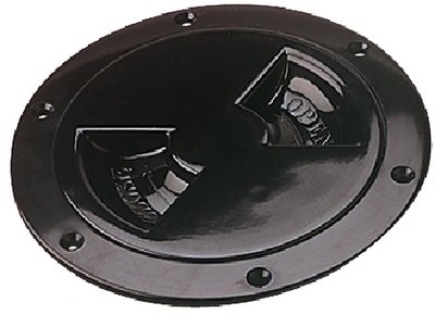 Sea-Dog Line - Deck Plate - Screw Out - 4" - Black - 3371451