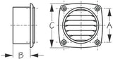 Sea-Dog Line - Hose Thru Vent - 3" - White - 337315