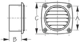 Sea-Dog Line - Hose Thru Vent -  4" Hose - White - 337415