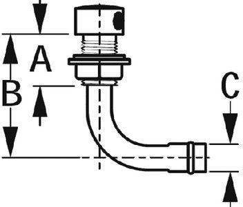 Sea-Dog Line - 90 Gas Tank Vent - Fits 5/8" Hose Diameter - Investment Cast 316 Stainless - 3522301