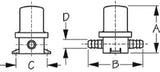 Sea-Dog Line - Poly In-Line Strainer - 1/2" - 364135