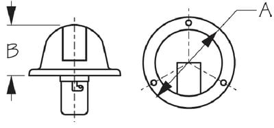 Sea-Dog Line - Vertical Mount Side Lights, 1 pr. - 4001601