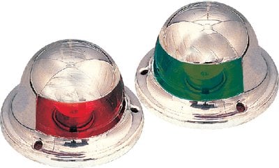 Sea-Dog Line - Top Mount Red Port & Green Starboard Side Lights 10 Point Light Arc - 400165