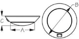 Sea-Dog Line - Plastic LED 12V Dome Light with On / Off Switch #8 Fastener - 4017271