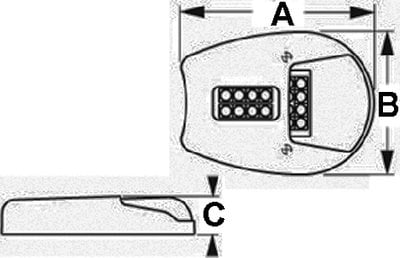 Sea-Dog Line - (2) Stainless 12V 180 Lumens 32 LED Side Mount Docking Lights #8 Fastener - 4059501