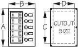 Sea-Dog Line - 5-Gang Wave Rocker Switch Fuse Panel - 4251101