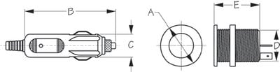 Sea-Dog Line - DELUXE POWER SOCKET COMPLETE - - 4261161