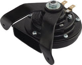 Sea-Dog Line - Black Finish 3 Amp 107 DB Mini Compact Horn & Bracket Powder Coated Steel 3-5/16" x 3-5/8" x 4" - 431410