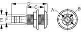 Sea-Dog Line - Thru-Hull Fitting 3/4" - 5207501