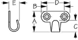 Sea-Dog Line - Hammock Hooks - Stainless - 6714601