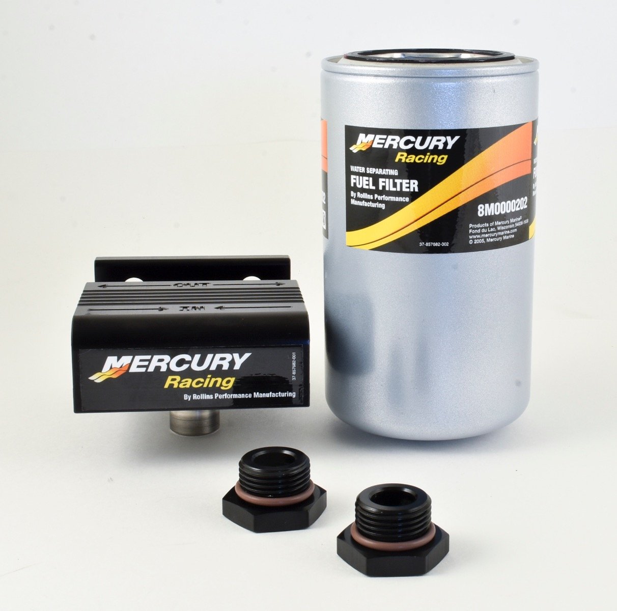 Mercury Mercruiser Water Separating Fuel Filter Kit - Mercury Racing 1200 SCi - all QC4V - 35-8M0000493 