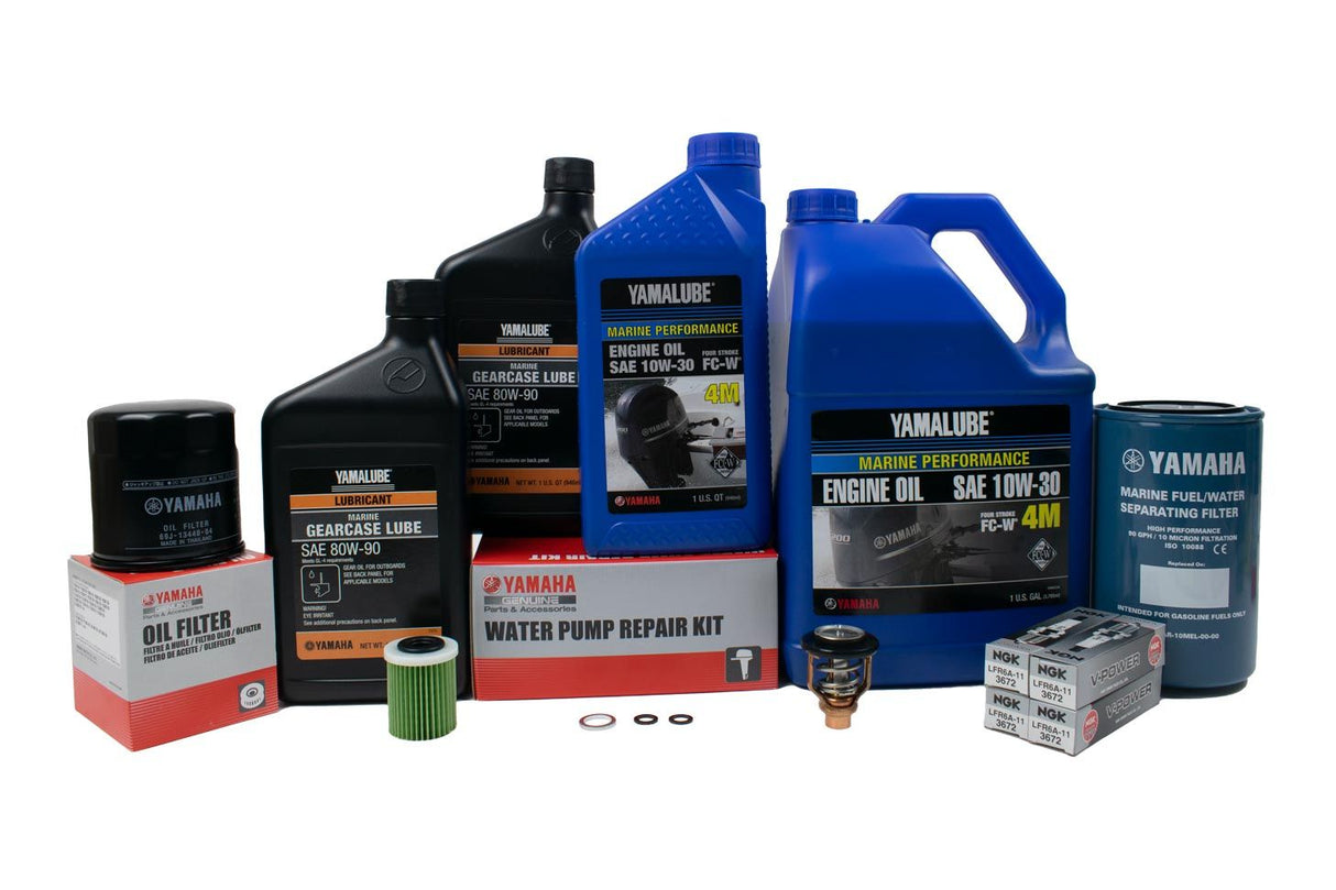 Yamaha F175 F200 2.8L 300 Hour Service Maintenance Kit - Yamalube 10W-30 - All Models