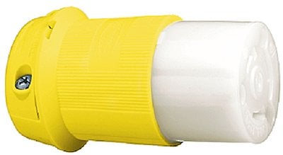 Hubbell - Yellow 30A 125V Twist Lock Connector Body - HBL26CM13