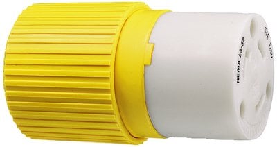 Hubbell - Yellow 30A 125V Connector Body - HBL305CRC