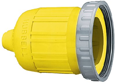 Hubbell - Yellow Seal-Tite Cover for 26CM13 Connector Body - HBL60CM33