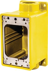 Hubbell - Thermoplastic FD Box, Yellow - HBL60CM83A