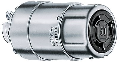 Hubbell - Nickel Plated Brass Heat Resistant 50A Connector Body - HBL63CM60