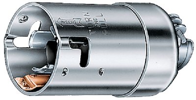 Hubbell - Nickel Plated Brass Heat Resistant 50A Plug - HBL63CM61