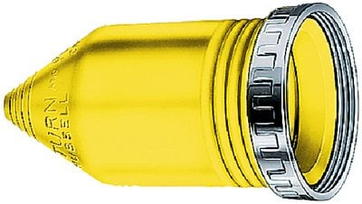 Hubbell - Yellow Seal-Tite Cover & Stainless Steel Sealing Ring for Connector Body - HBL77CM15