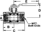 Conbraco/Apollo - Bronze Ball Type Fuel Shut-Off Valve - 1/2" - 7825610