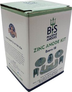 B&S anodes - Mercruiser Bravo III Zinc Anode Kit - BSMBRAV3PLUSKITZ
