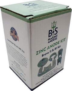 B&S anodes - Bravo II & III Zinc Anode Kit - BSMBRAVO23KITZ