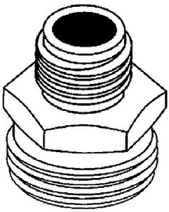 Brass Fittings - Garden Hose Adapters, 3/4 MGHT x 1/2 MPT - 30058