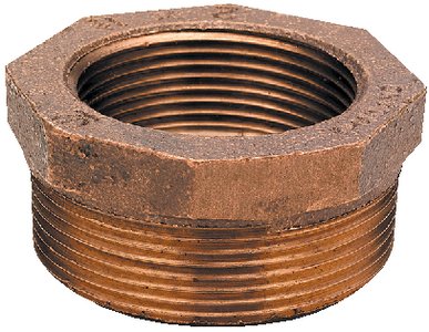 Brass Fittings - 1 X 3/8 Bronze Hex Bushing - 44511