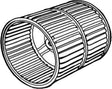 Suburban Mfg - ROOM AIR WHEEL,SUBURBAN FURNACE PARTS (SUBURBAN) - 350129