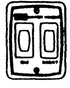 Suburban Mfg - Suburban Switch & Light w/ Plate, White - 520764