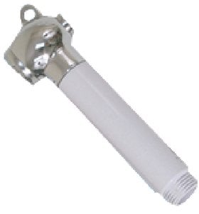 Scandvik - Straight Brass and ABS Push-Buttom Sprayer Handle Only, White - 10283