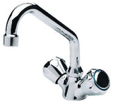 Scandvik - Galley Mixer Faucet With Swivel Spout - Chrome Plated Brass - Standard Knob - 10422