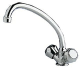 Scandvik - Galley Mixer With High-Reach Swivel Spout - Chrome Plated Brass - Standard Knob - 10438P